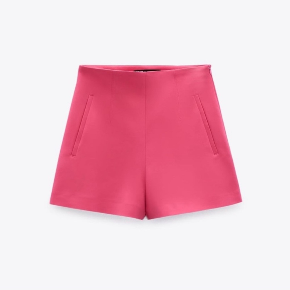 Zara high waisted trouser shorts